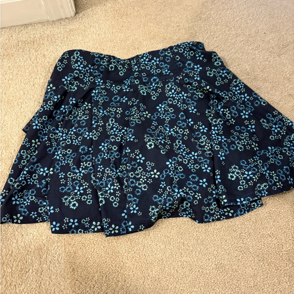 Floral Blue Skirt